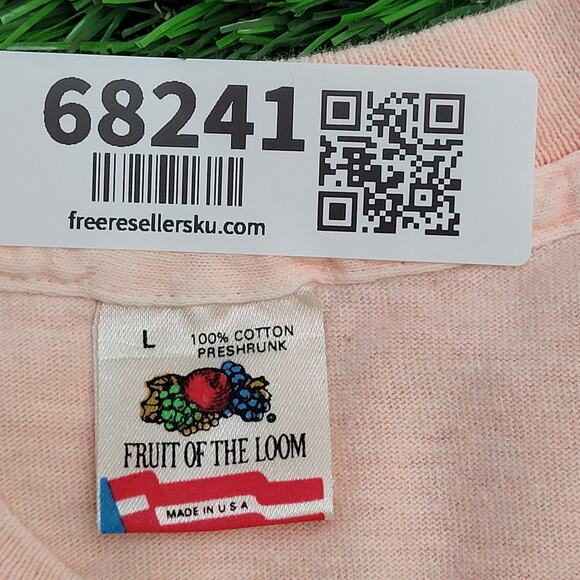 Vintage Surfer Shirt Womens Large 21x26 Peach Virginia-Beach - Picture 8 of 14